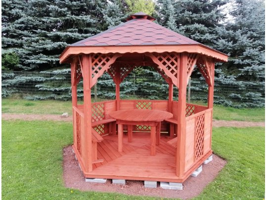 Sechseckiger Pavillon S8 ∅ 6,0m 28m2