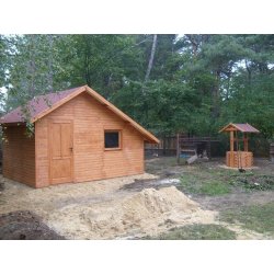 Holzhaus Buche 4x3m 12m2