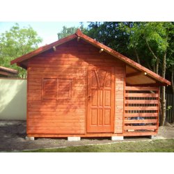 Schnappen Sie sich ein Holzhaus 3 x 3 m + 1,2 m Holzschuppen 9 m2