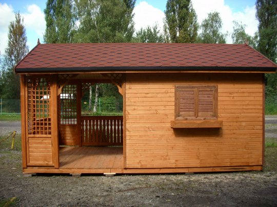 Wooden house Alder A 3x3m + 2.2m terrace 9m2