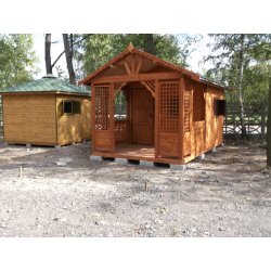 Holzhaus Erle B 3x3m + 3m Terrasse 9m2