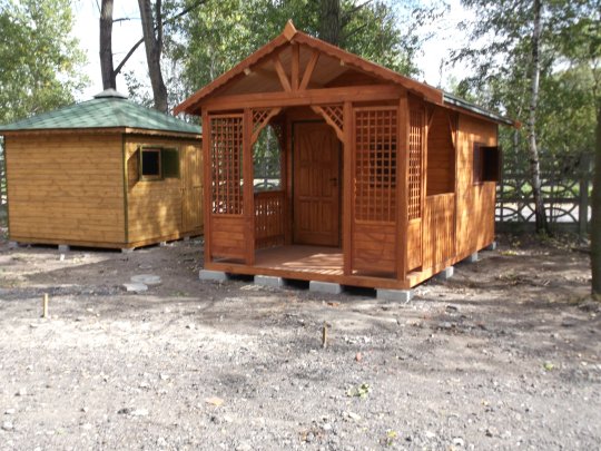 Holzhaus Erle B 3x3m + 3m Terrasse 9m2