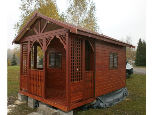 Holzhaus Erle B 3x3m + 3m Terrasse 9m2