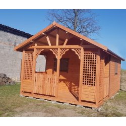 Holzhaus Erle B 3x3m + 3m Terrasse 9m2