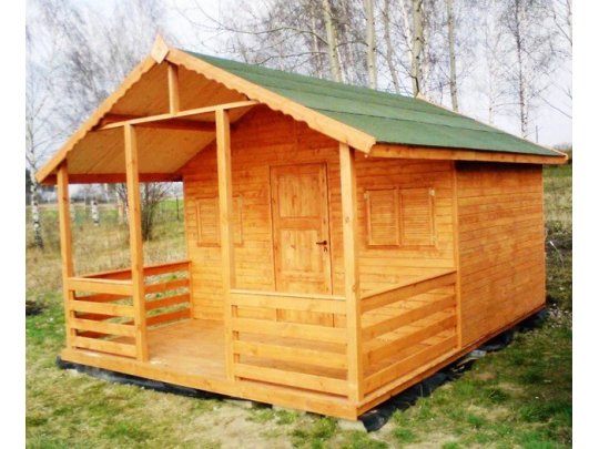 Holzhaus Jodła 4x5m + 2m Terrasse 20m2