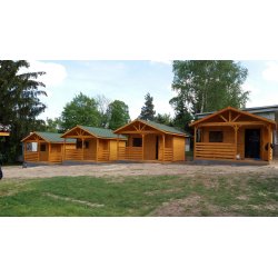 Dom drewniany Jodła 4x5m + 2m taras 20m2