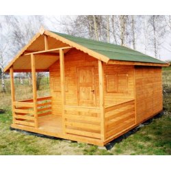 Holzhaus Jodła A 4x6m + 2m Terrasse 24m2