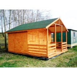 Holzhaus Jodła A 4x6m + 2m Terrasse 24m2