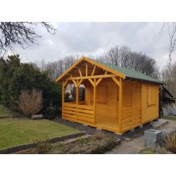 Holzhaus Jodła A 4x6m + 2m Terrasse 24m2
