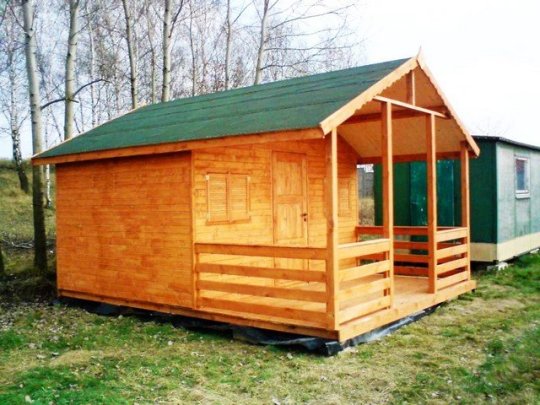 Holzhaus Jodła B 5x5m + 2m Terrasse 25m2