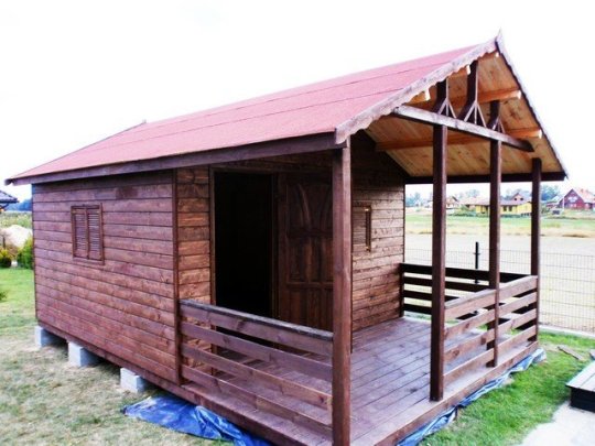 Holzhaus Jodła B 5x5m + 2m Terrasse 25m2