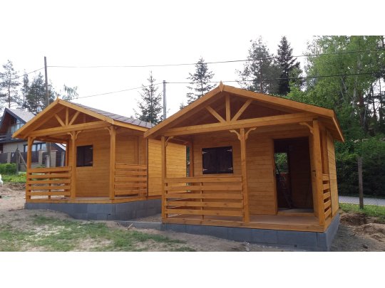 Holzhaus Jodła B 5x5m + 2m Terrasse 25m2