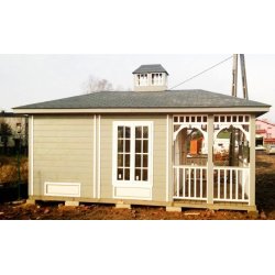 Holzhaus Holiday B 4 x 5m +2m Terrasse 20m2