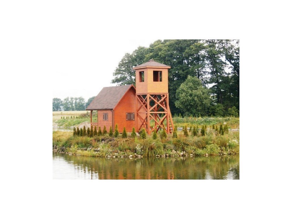 Holzhaus Ahorn C 5x3m 15m2 Holzhaus Eibe 4 x 5m + 2m Terrasse 20m2