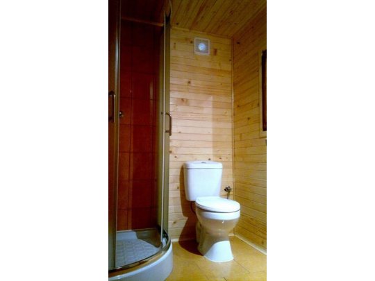 Holzhaus Ahorn C 5x3m 15m2 Holzhaus Eibe 4 x 5m + 2m Terrasse 20m2