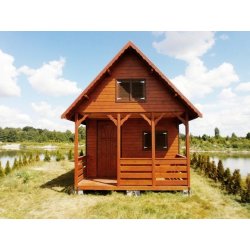 Holzhaus Cis B 4 x 4m + 2m Terrasse 16m2