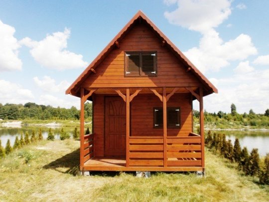 Holzhaus Cis B 4 x 4m + 2m Terrasse 16m2