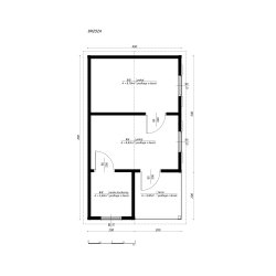 Holzhaus Brzózka 4x7m 28m2