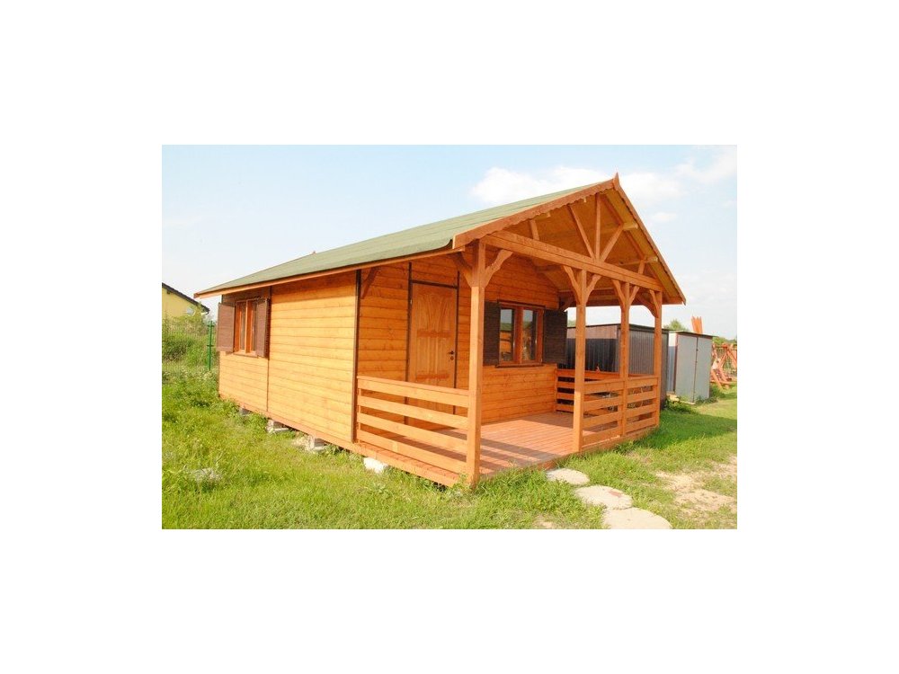 Holzhaus Jesion 2b 5 x 5m + 2m Terrasse 25m2