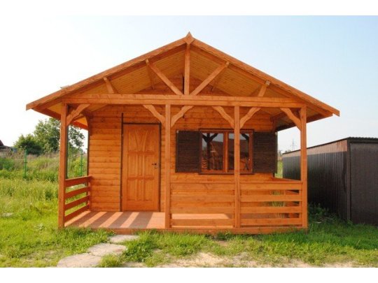 Dom drewniany Jesion 2b 5 x 5m + 2m taras 25m2