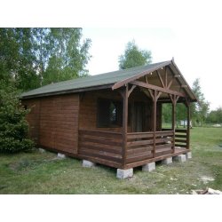 Holzhaus Jesion 2b 5 x 5m + 2m Terrasse 25m2