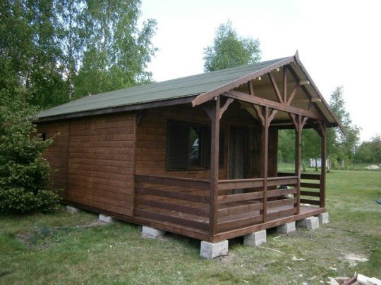 Holzhaus Jesion 2b 5 x 5m + 2m Terrasse 25m2