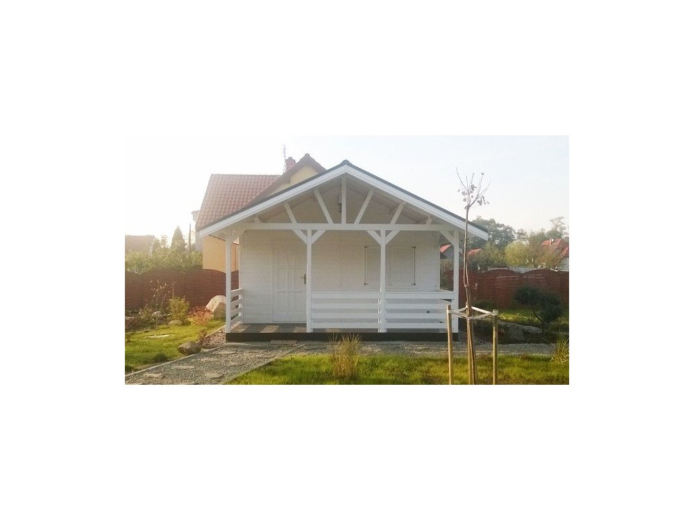 Holzhaus Jesion 2b 5 x 5m + 2m Terrasse 25m2