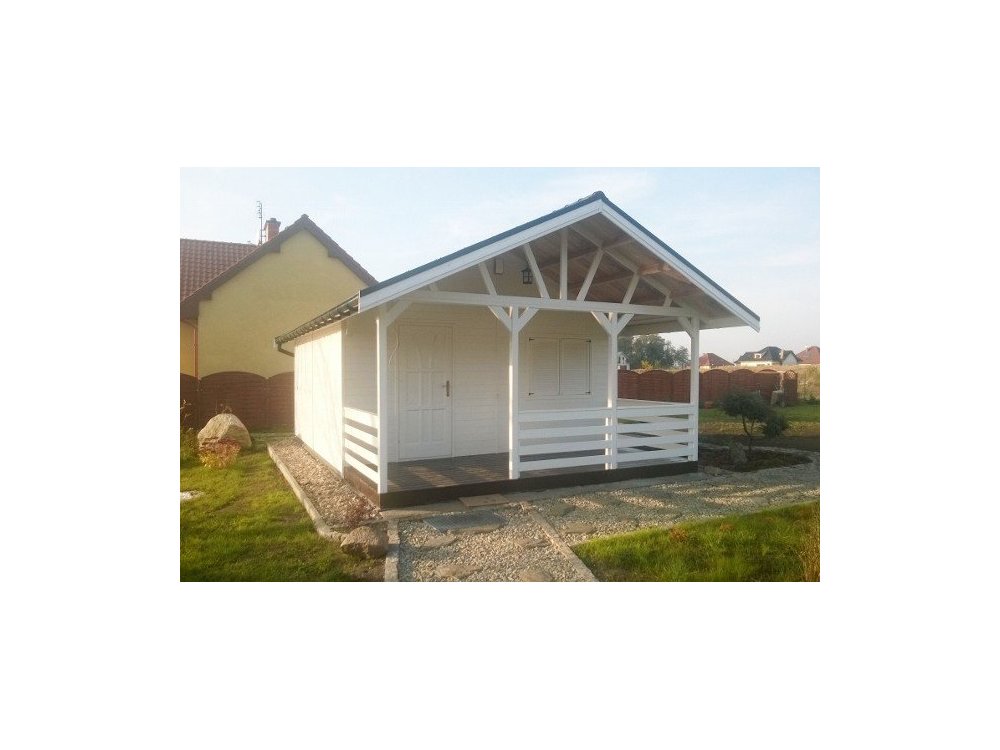 Holzhaus Jesion 2b 5 x 5m + 2m Terrasse 25m2