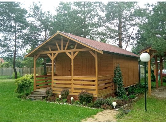 Holzhaus Jesion 2b 5 x 5m + 2m Terrasse 25m2