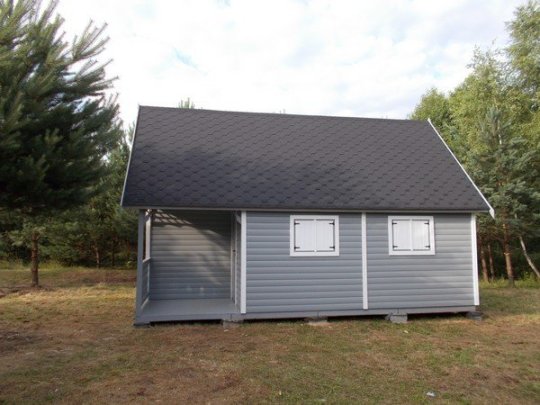 Dom drewniany Brzoza 1a 4x6m 24m2