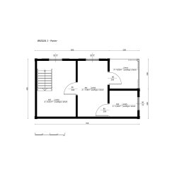 Holzhaus Brzoza 1a 4x6m 24m2