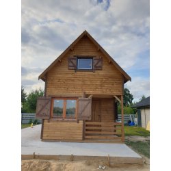 Dom drewniany Brzoza 1a 4x6m 24m2