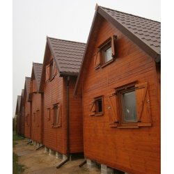 Dom drewniany Jarząb 4x4,3m + 2m taras 24m2