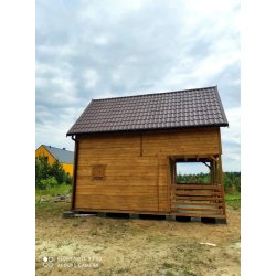 Dom drewniany Jarząb B 5x5m + 2m taras 25m2