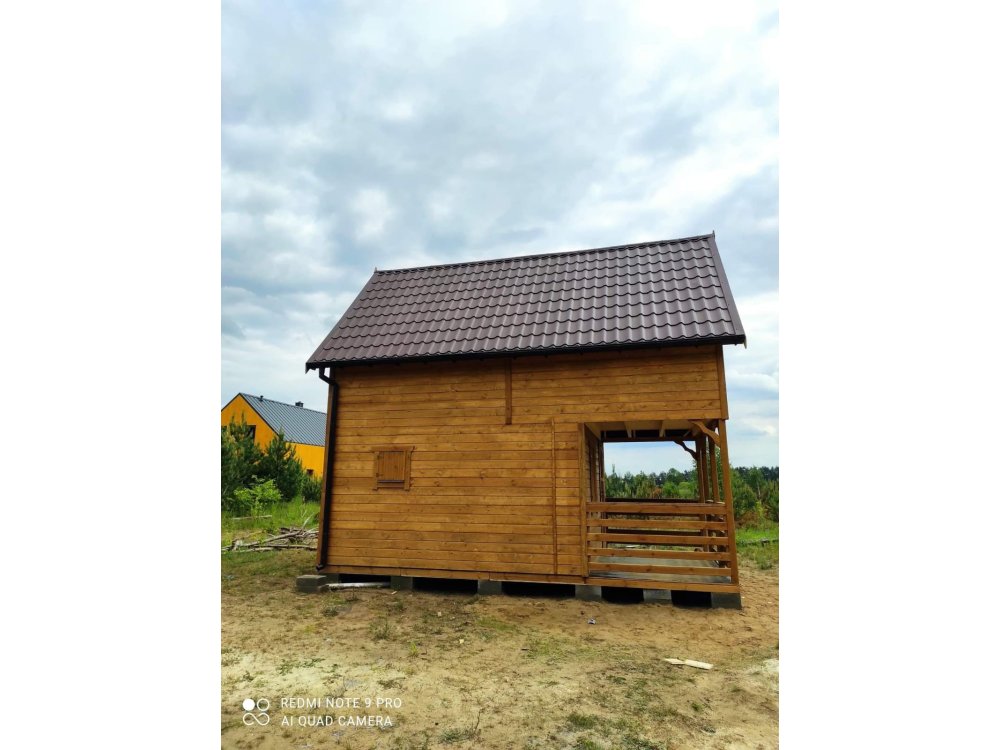 Dom drewniany Jarząb B 5x5m + 2m taras 25m2