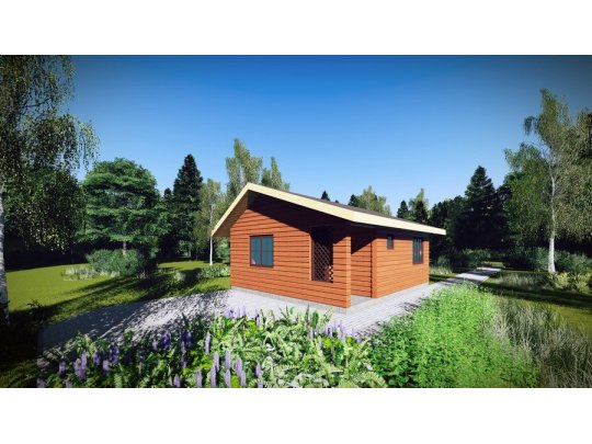 Holzhaus Robinie A 6 x 5m 30m2