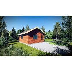 Holzhaus Robinie A 6 x 5m 30m2
