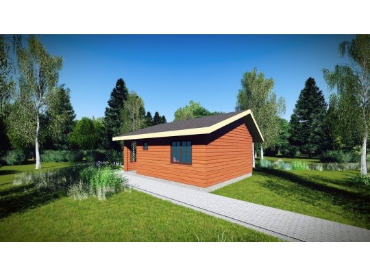 Holzhaus Robinie A 6 x 5m 30m2