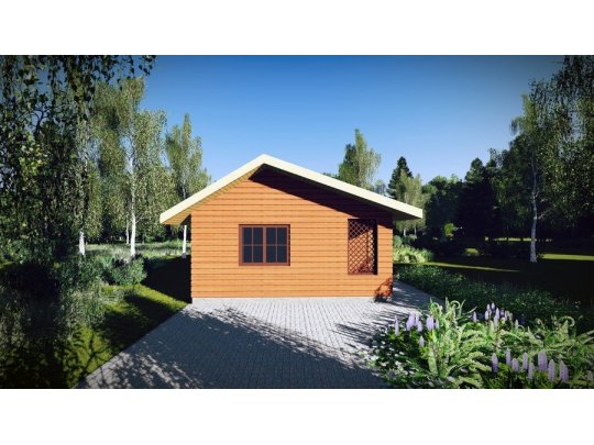 Holzhaus Robinie A 6 x 5m 30m2