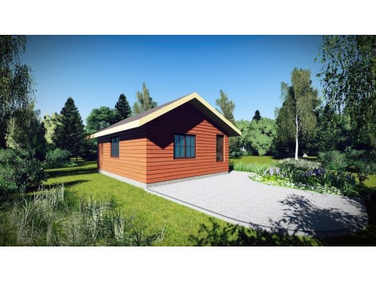 Holzhaus Robinie B 7 x 6m 42m2