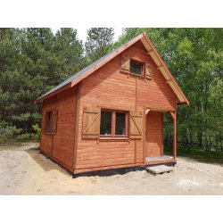 Wooden house Wierzba A 5x4m 20m2