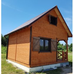 Wooden house Wierzba A 5x4m 20m2