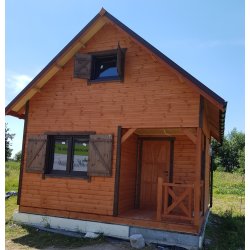 Wooden house Wierzba A 5x4m 20m2
