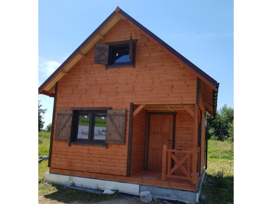 Wooden house Wierzba A 5x4m 20m2