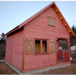 Wooden house Wierzba A 5x4m 20m2