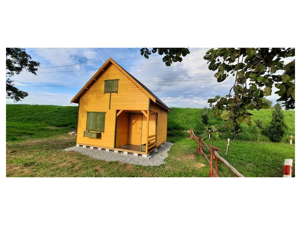 Dom drewniany Wierzba B 4x4m 16m2