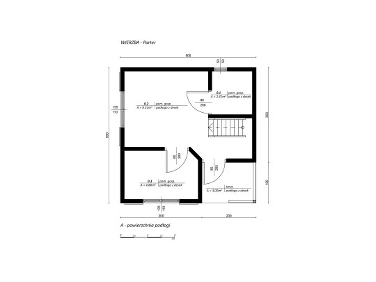Wooden house Willow C 5x3m 15m2