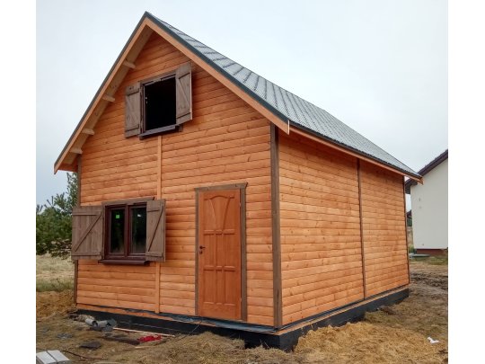 Dom drewniany Wierzba D 5x7m 35m2