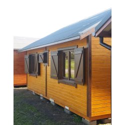 Dom drewniany Kasztanowiec A 5x8m 40m2