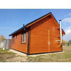 Dom drewniany Kasztanowiec A 5x8m 40m2